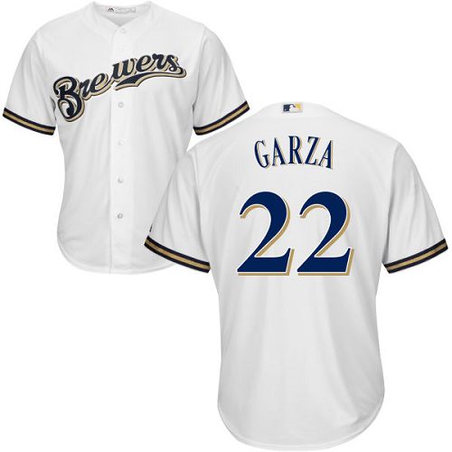 Brewers #22 Matt Garza White Cool Base Stitched Youth MLB Jersey Brewers #22 Matt Garza White Cool Base Stitched Youth MLB Jersey