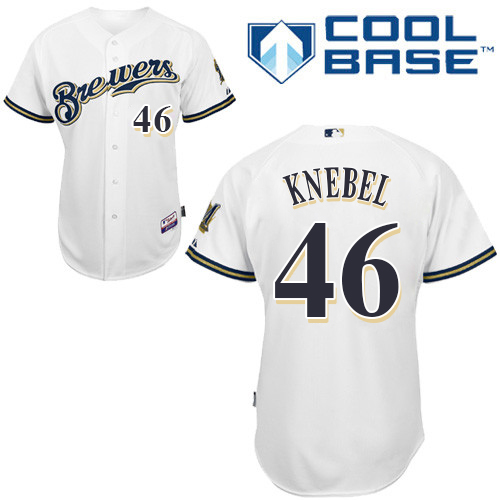 Brewers #46 Corey Knebel White Cool Base Stitched Youth MLB Jersey Brewers #46 Corey Knebel White Cool Base Stitched Youth MLB Jersey