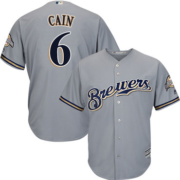 Brewers #6 Lorenzo Cain Grey Cool Base Stitched Youth MLB Jersey Brewers #6 Lorenzo Cain Grey Cool Base Stitched Youth MLB Jersey