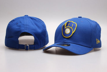 Brewers Team Logo Blue Adjustable Hat YP