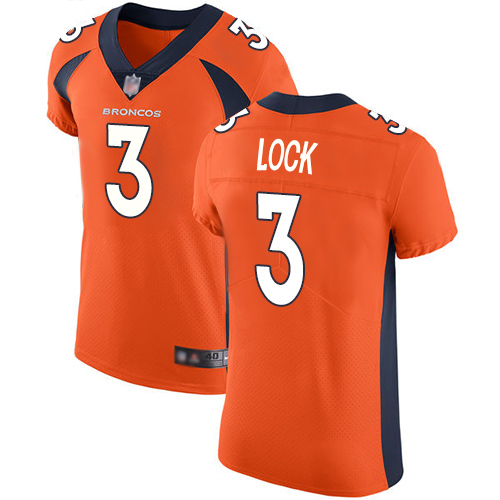Broncos #3 Drew Lock Orange Team Color Men's Stitched Football Vapor Untouchable Elite Jersey Broncos #3 Drew Lock Orange Team Color Men's Stitched Football Vapor Untouchable Elite Jersey