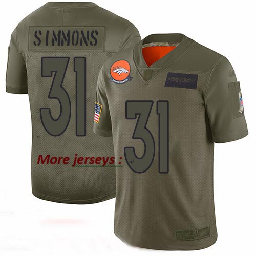 Broncos #31 Justin Simmons Camo Youth Stitched Football Limited 2019 Salute to Service Jersey Broncos #31 Justin Simmons Camo Youth Stitched Football Limited 2019 Salute to Service Jersey