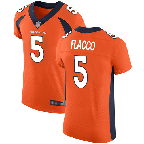 Broncos #5 Joe Flacco Orange Team Color Men's Stitched Football Vapor Untouchable Elite Jersey Broncos #5 Joe Flacco Orange Team Color Men's Stitched Football Vapor Untouchable Elite Jersey