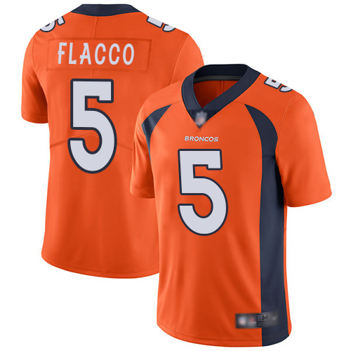 Broncos #5 Joe Flacco Orange Team Color Men's Stitched Football Vapor Untouchable Limited Jersey Broncos #5 Joe Flacco Orange Team Color Men's Stitched Football Vapor Untouchable Limited Jersey