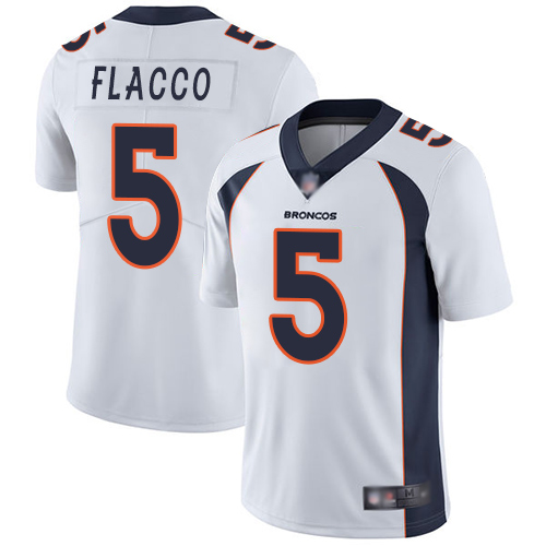 Broncos #5 Joe Flacco White Men's Stitched Football Vapor Untouchable Limited Jersey Broncos #5 Joe Flacco White Men's Stitched Football Vapor Untouchable Limited Jersey