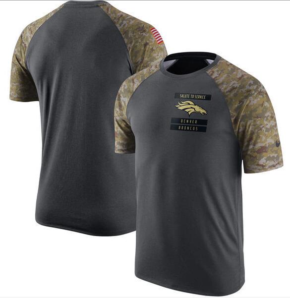 Broncos Anthracite Salute to Service Men's Short Sleeve T-Shirt Broncos Anthracite Salute to Service Men's Short Sleeve T-Shirt