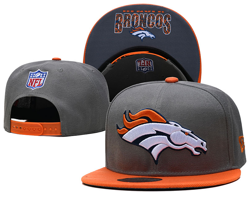 Broncos Gray Snapback Hat --TX