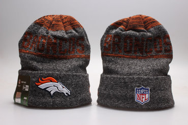 Broncos Team Logo Dark Gray Knit Hat YP