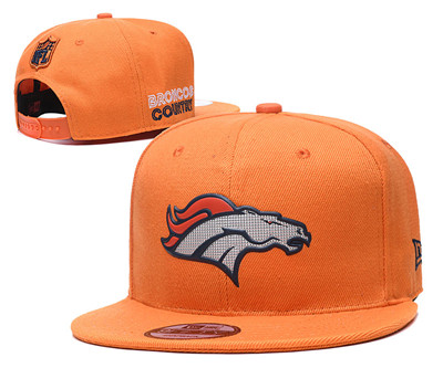 Broncos Team Logo Orange Adjustable Hat 1 YD