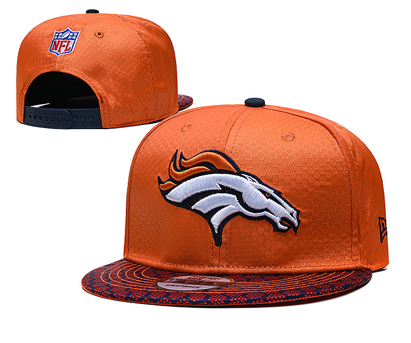 Broncos Team Logo Orange Adjustable Hat TX