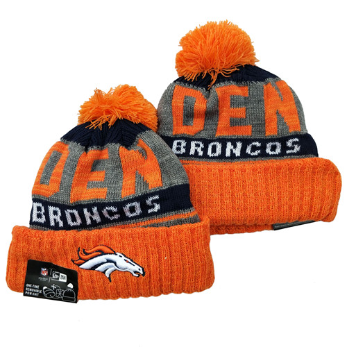 Broncos Team Logo Orange Cuffed Knit Hat YD