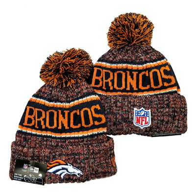 Broncos Team Logo Yellow Pom Knit Hat YD