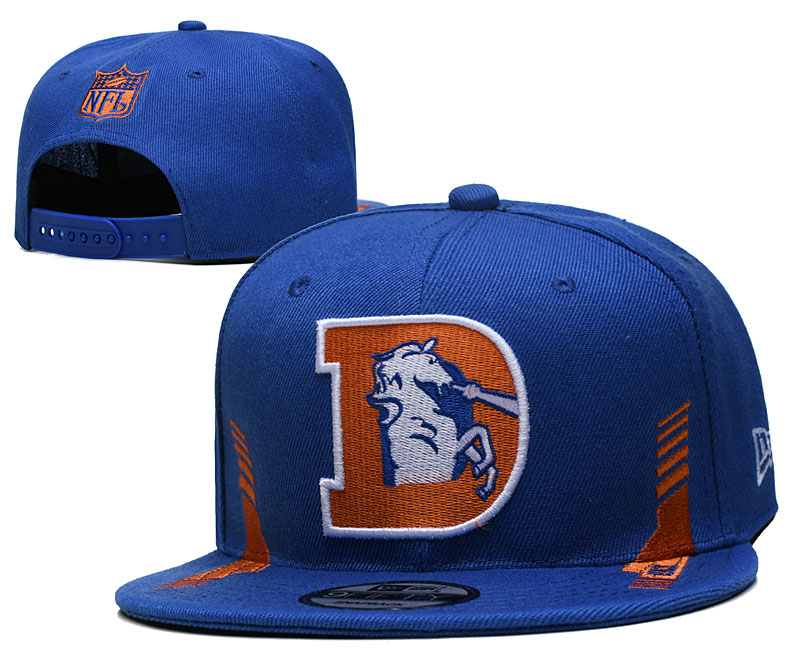 Broncos Team logo Snapback Hat Blue-- YD