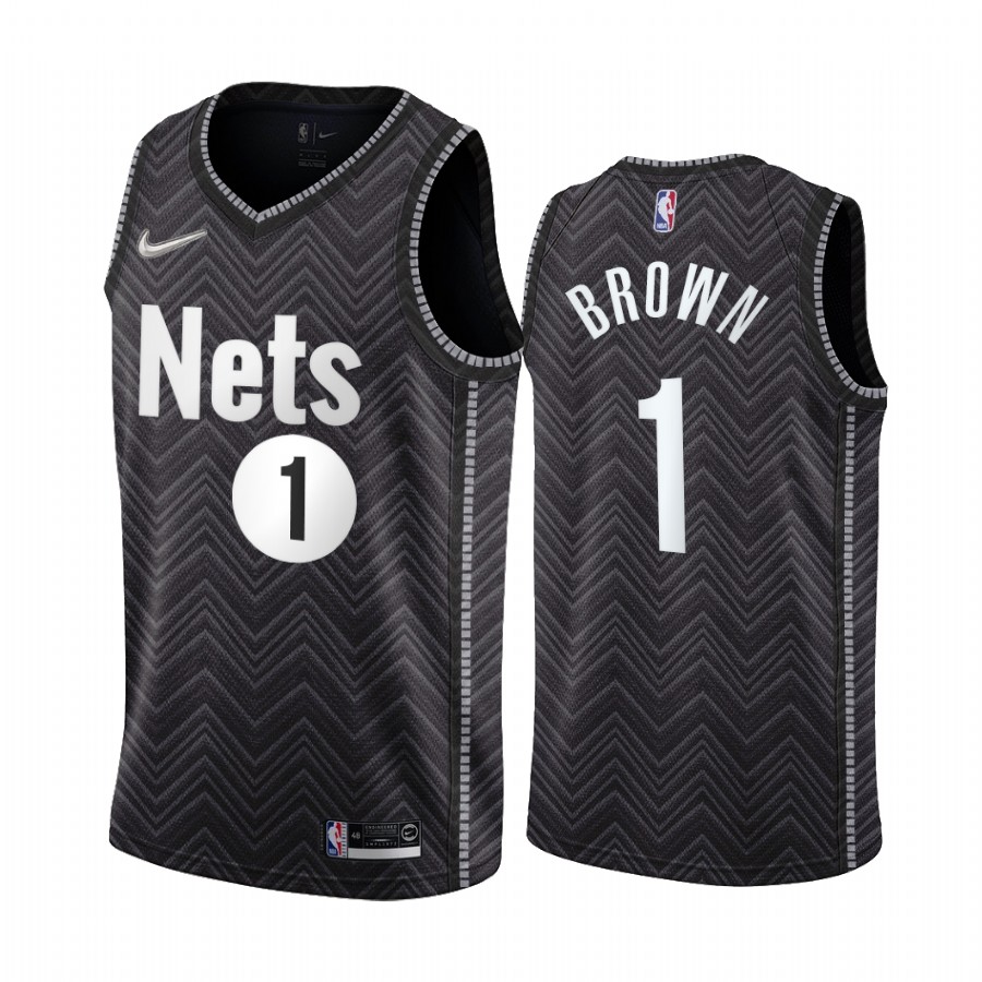 Brooklyn Nets #1 Bruce Brown Black NBA Swingman 2020-21 Earned Edition Jersey Brooklyn Nets #1 Bruce Brown Black NBA Swingman 2020-21 Earned Edition Jersey