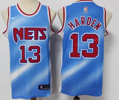 Brooklyn Nets #13 James Harden  City Edition Blue Jersey
