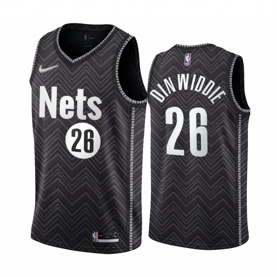 Brooklyn Nets #26 Spencer Dinwiddie Black NBA Swingman 2020-21 Earned Edition Jersey Brooklyn Nets #26 Spencer Dinwiddie Black NBA Swingman 2020-21 Earned Edition Jersey