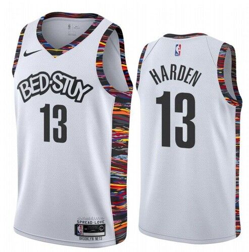 Brooklyn Nets 13 James Harden White 2020 City Edition Nike Swingman Jersey