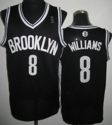 Brooklyn Nets 8 Deron Williams Black Revolution 30 NBA Jerseys