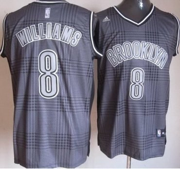 Brooklyn Nets 8 Deron Williams Black Rhythm Fashion NBA Jerseys