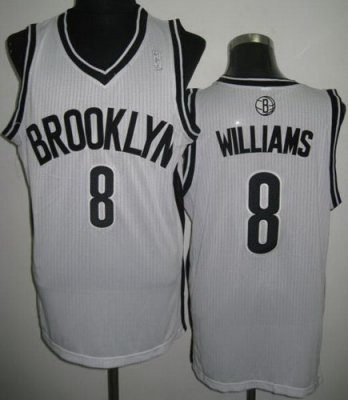 Brooklyn Nets 8 Deron Williams White Revolution 30 NBA Jerseys