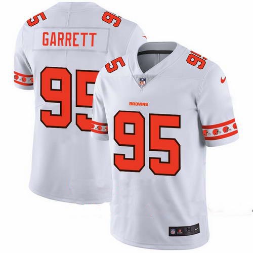 Browns 95 Myles Garrett White 2019 New Vapor Untouchable Limited Jersey