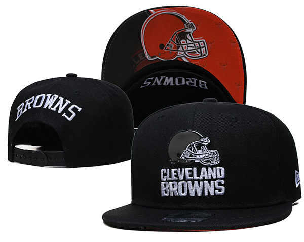Browns Black Snapback Hat--GS