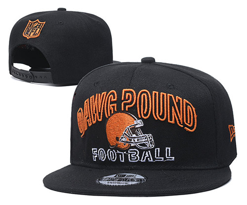 Browns Team Logo Black Adjustable Hat YD
