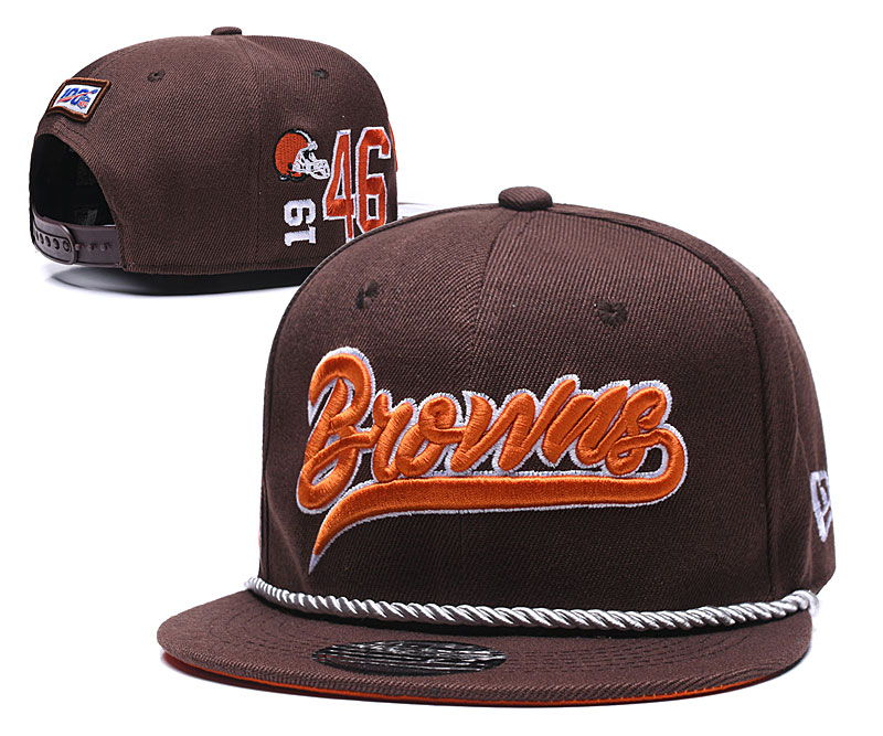 Browns Team Logo Brown Adjustable Hat YD