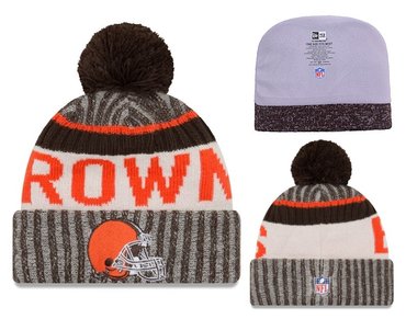 Browns Team Logo Fashion Knit Hat YD