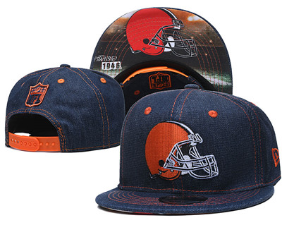 Browns Team Logo Navy Established Adjustable Hat YD