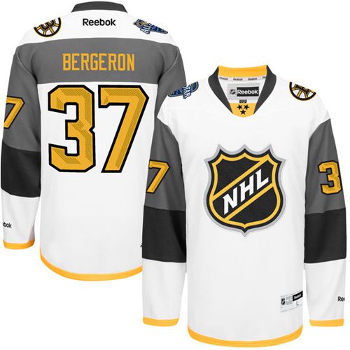 Bruins #37 Patrice Bergeron White 2016 All Star Stitched NHL Jersey