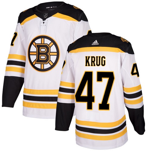 Bruins #47 Torey Krug White Road Authentic Stitched Hockey Jersey Bruins #47 Torey Krug White Road Authentic Stitched Hockey Jersey