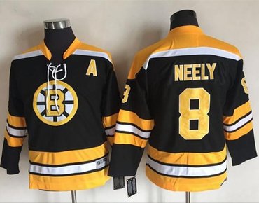 Bruins #8 Cam Neely Black CCM Youth Stitched NHL Jersey Bruins #8 Cam Neely Black CCM Youth Stitched NHL Jersey