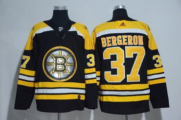 Bruins 37 Patrice Bergeron Black Glittery Edition Adidas Jersey