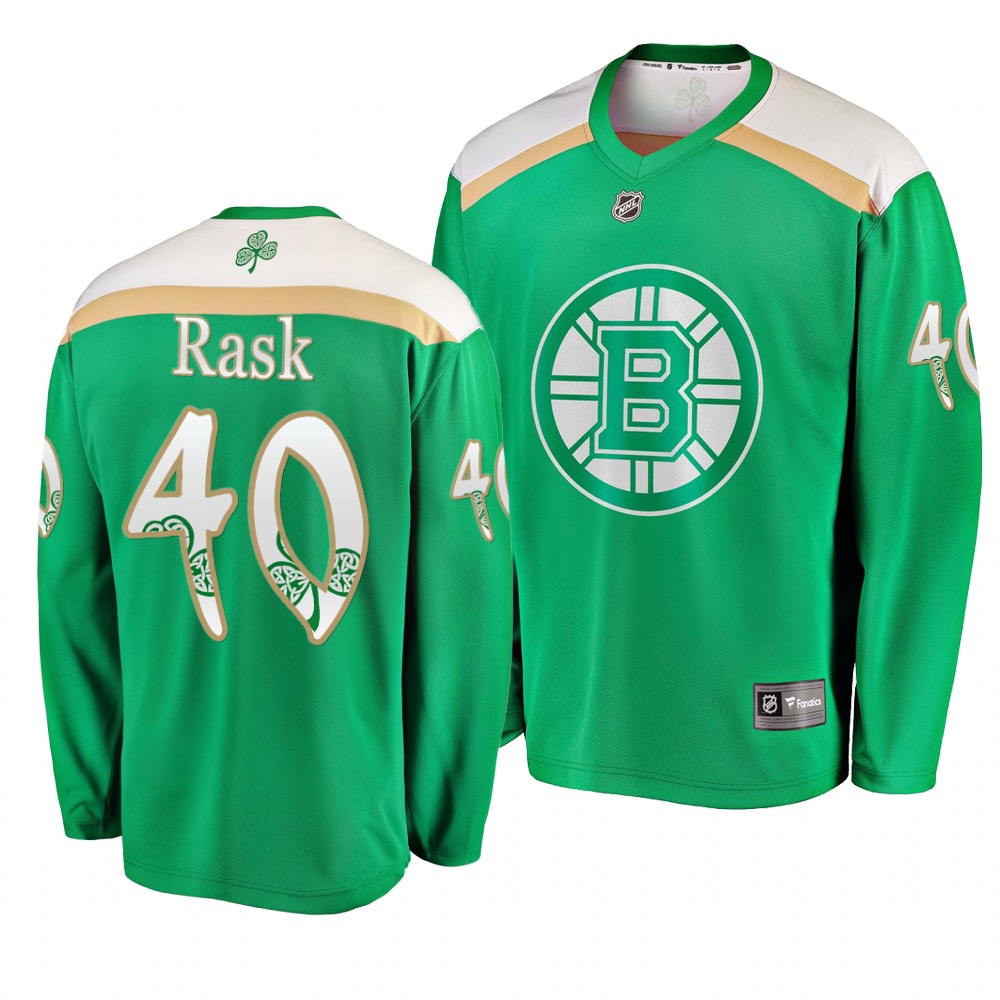 Bruins 40 Tuukka Rask Green 2019 St. Patrick's Day Adidas Jersey Bruins 40 Tuukka Rask Green 2019 St. Patrick's Day Adidas Jersey