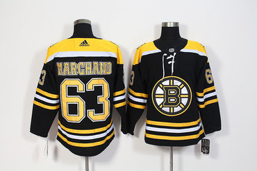 Bruins 63 Brad Marchand Black Adidas Jersey