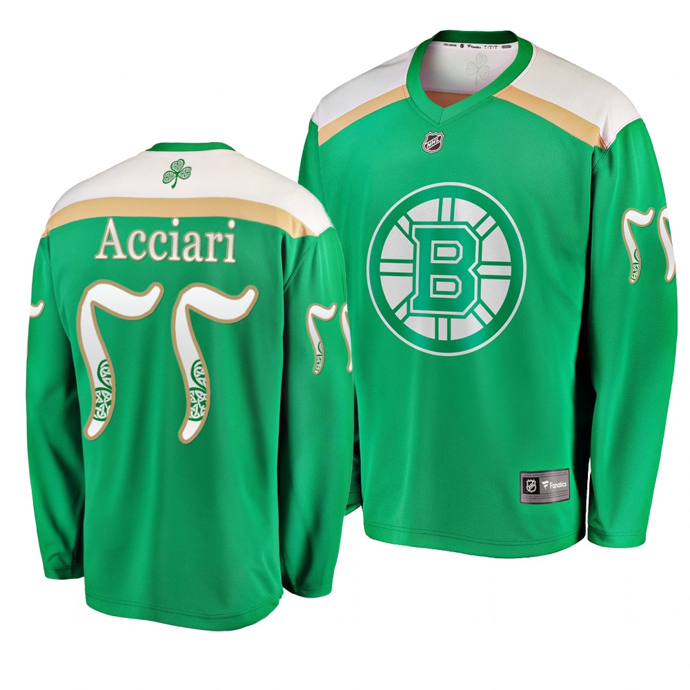 Bruins 77 Noel Acciari Green 2019 St. Patrick's Day Adidas Jersey Bruins 77 Noel Acciari Green 2019 St. Patrick's Day Adidas Jersey