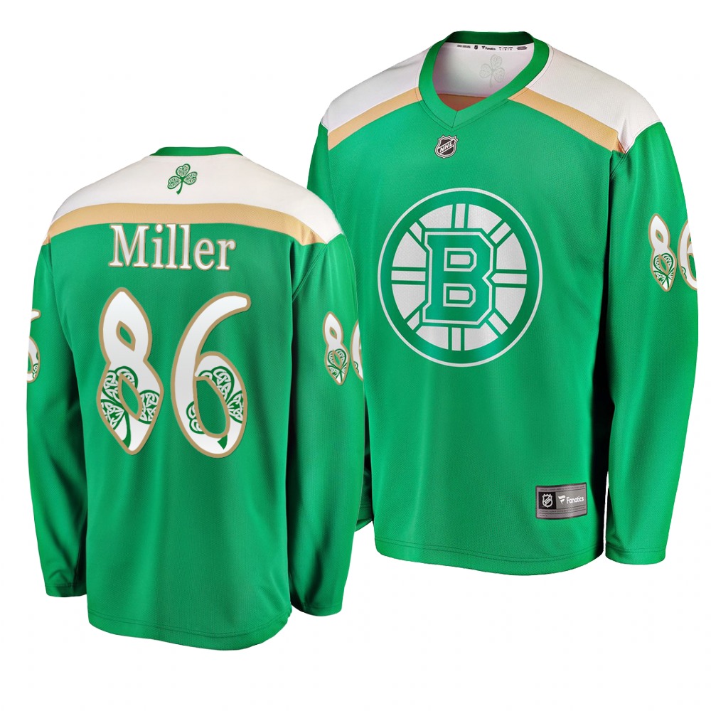 Bruins 86 Kevan Miller Green 2019 St. Patrick's Day Adidas Jersey Bruins 86 Kevan Miller Green 2019 St. Patrick's Day Adidas Jersey