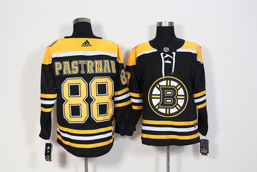Bruins 88 David Pastrnak Black Adidas Jersey