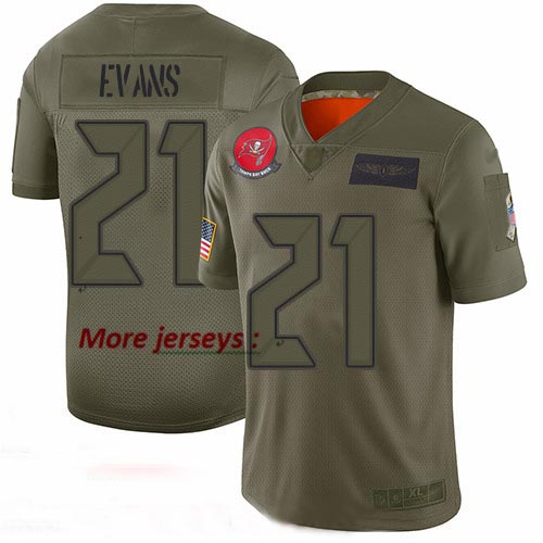 Buccaneers #21 Justin Evans Camo Youth Stitched Football Limited 2019 Salute to Service Jersey Buccaneers #21 Justin Evans Camo Youth Stitched Football Limited 2019 Salute to Service Jersey