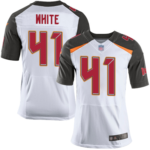 Buccaneers #41 Devin White White Men's Stitched Football New Elite Jersey Buccaneers #41 Devin White White Men's Stitched Football New Elite Jersey