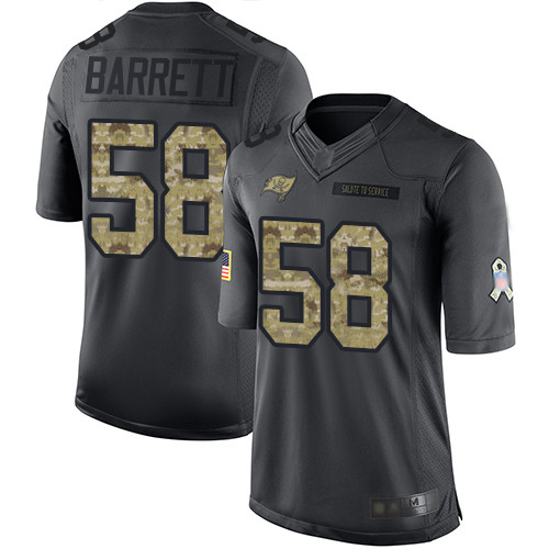 Buccaneers #58 Shaquil Barrett Black Men's Stitched Football Limited 2016 Salute to Service Jersey Buccaneers #58 Shaquil Barrett Black Men's Stitched Football Limited 2016 Salute to Service Jersey