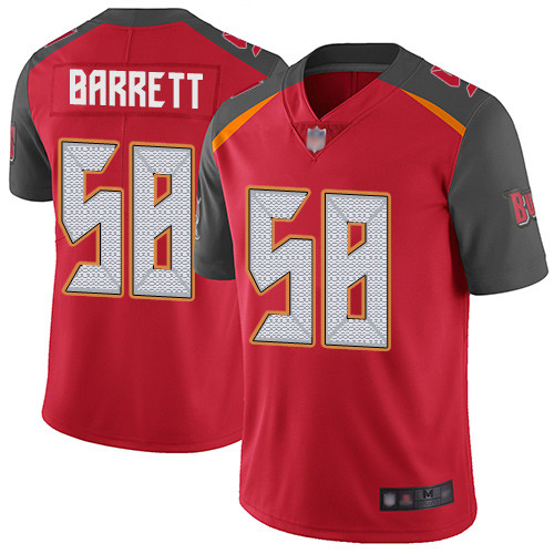 Buccaneers #58 Shaquil Barrett Red Team Color Men's Stitched Football Vapor Untouchable Limited Jersey Buccaneers #58 Shaquil Barrett Red Team Color Men's Stitched Football Vapor Untouchable Limited Jersey