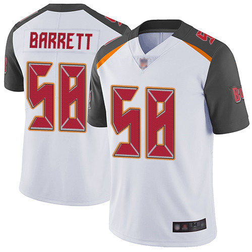 Buccaneers #58 Shaquil Barrett White Men's Stitched Football Vapor Untouchable Limited Jersey Buccaneers #58 Shaquil Barrett White Men's Stitched Football Vapor Untouchable Limited Jersey