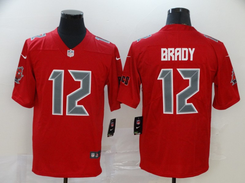 Buccaneers 12 Tom Brady Red Color Rush Limited Jersey Buccaneers 12 Tom Brady Red Color Rush Limited Jersey