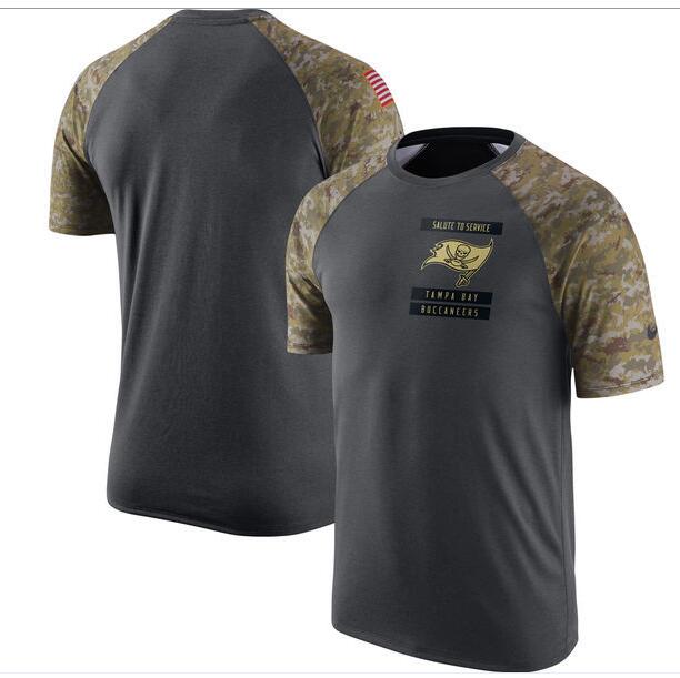 Buccaneers Anthracite Salute to Service Men's Short Sleeve T-Shirt Buccaneers Anthracite Salute to Service Men's Short Sleeve T-Shirt