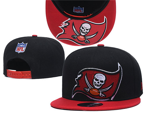 Buccaneers Team Logo Black Red Adjustable Hat GS