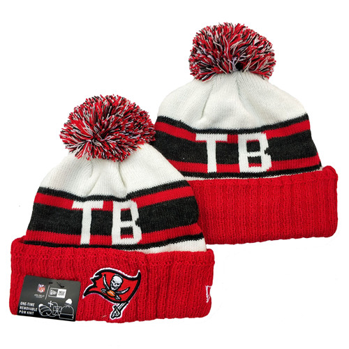 Buccaneers Team Logo Red White Cuffed Knit Hat YD