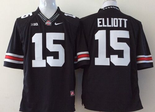 Buckeyes #15 Ezekiel Elliott Black Limited Stitched Youth NCAA Jersey Buckeyes #15 Ezekiel Elliott Black Limited Stitched Youth NCAA Jersey