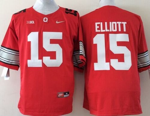 Buckeyes #15 Ezekiel Elliott Red Stitched Youth NCAA Jersey Buckeyes #15 Ezekiel Elliott Red Stitched Youth NCAA Jersey